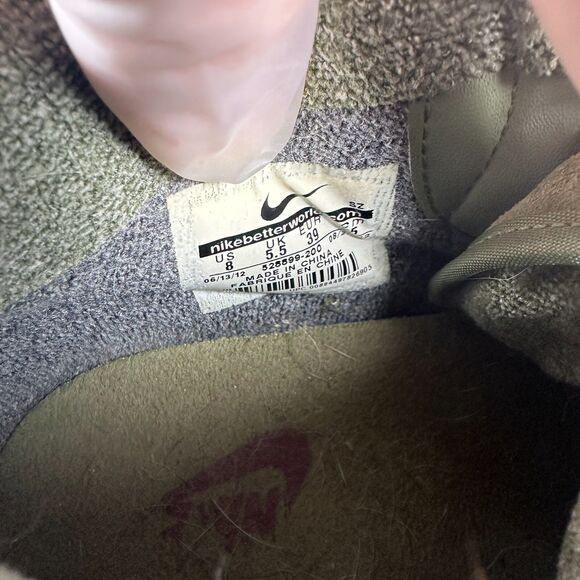 Nike Dunk Sky Hi Olive Green Hidden Wedge Women's Size 8 Shoe 528899-200 - Picture 8 of 8